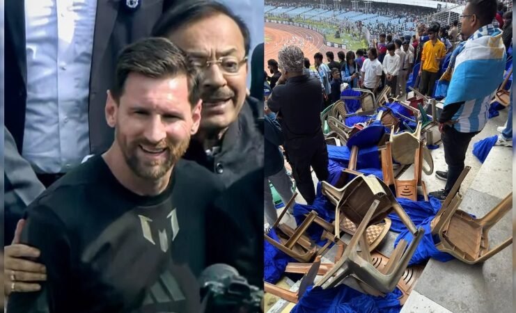 Messi Kolkata chaos at Salt Lake Stadium – angry fans and vandalised seats