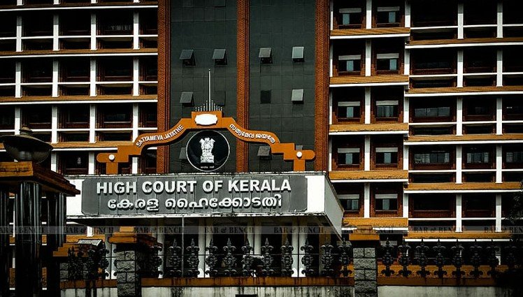 Kerala High Court building exterior view for Malayalam latest news regarding maternity leave verdict for women doctors.