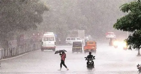 കേരളത്തിലെ മഴയെത്തുടർന്നുള്ള കാലാവസ്ഥാ ഭൂപടം.