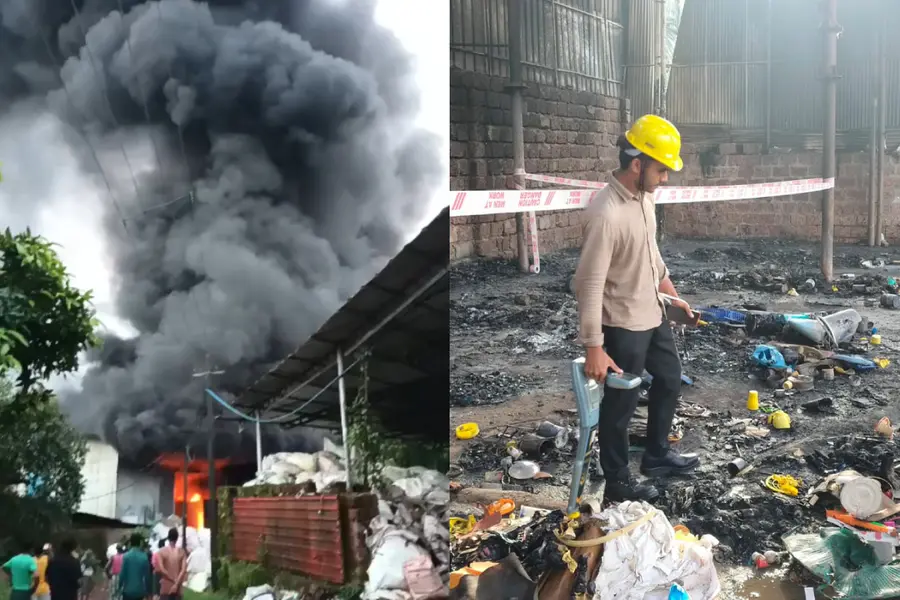 Kasaragod Chatanchal industrial park plastic factory fire incident