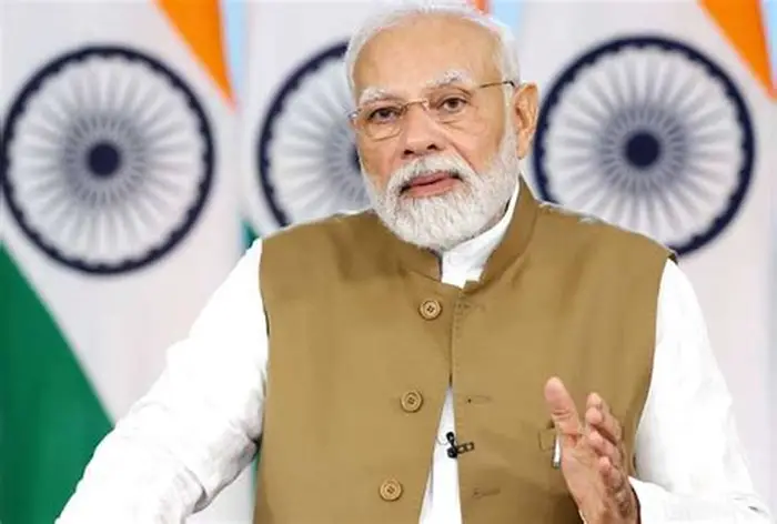 Narendra Modi speaking at NDA meeting regarding NEET protests