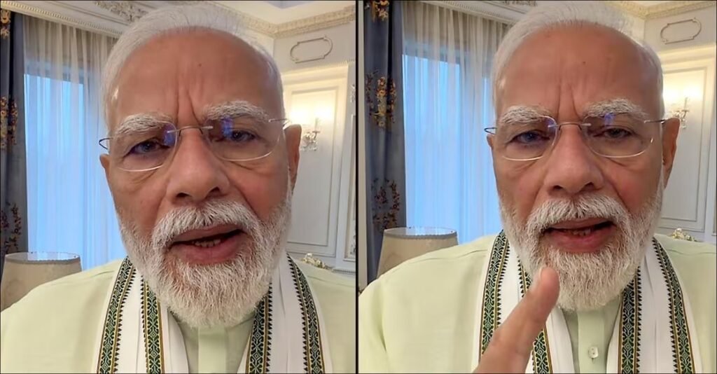 PM Narendra Modi addressing the nation on India's 7.8 percent economic growth