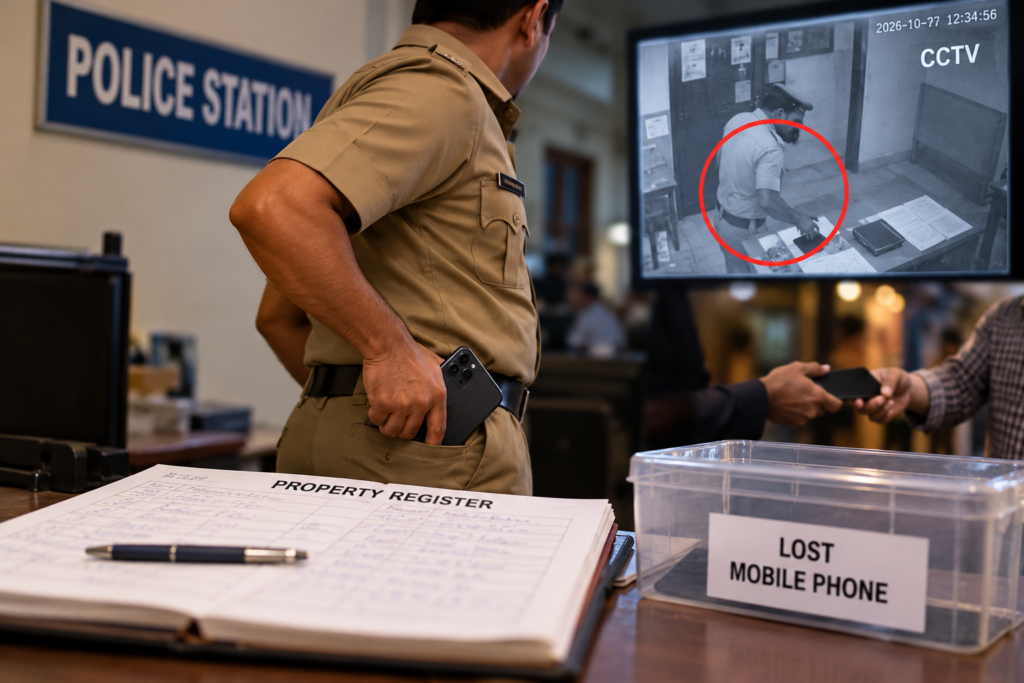 lost phone handed to police, cop accused of stealing and selling it