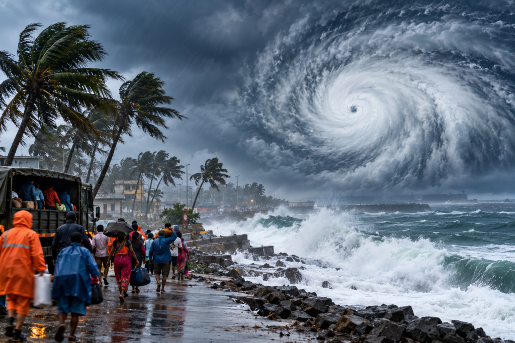 severe cyclone alert in andhra pradesh; kerala safe